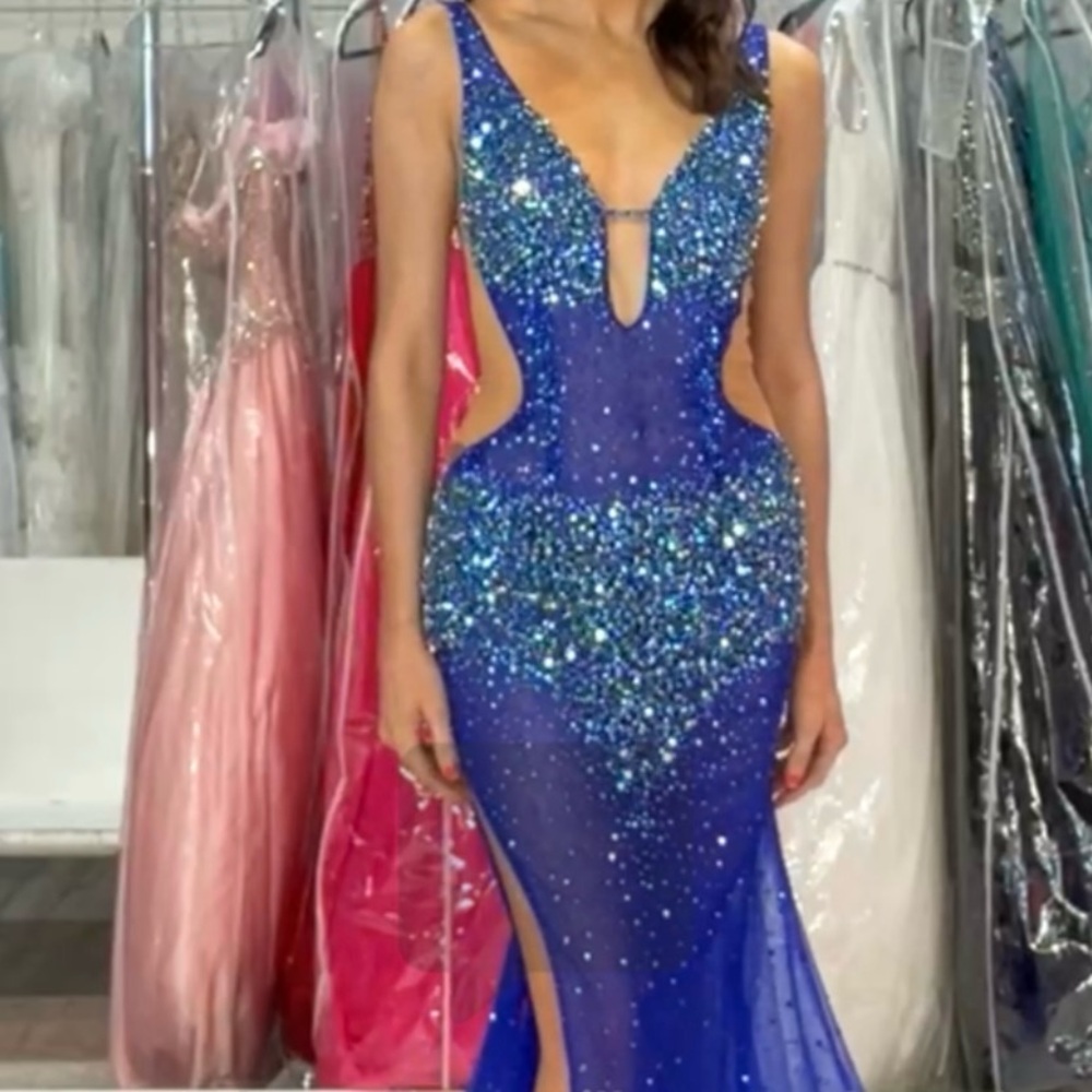 Johnathan Kayne royal blue  Gown
